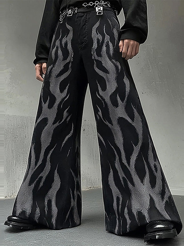 Mens Graffiti Print Wide-Leg Pant SKUK88075