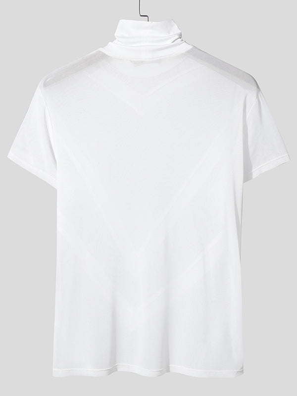 Mens Sheer Slim-Fit Short-Sleeve T-Shirt SKUL04427
