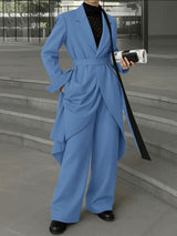 Men's Solid Color Drawstring Two Pieces Outfit SKUL36624