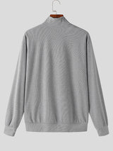 Mens Marled Knit High Neck Pullover Sweater SKUK37346