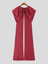 Mens Solid Color Split Hem Wide-Shoulder Cape SKUL08464