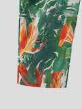 Mens Floral Print Side Pockets Pants SKUK60290