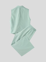 Mens Solid Color Loose Two Pieces Outfit SKUL18946