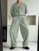 Men's Casual Corduroy Two Pieces Outfit SKUL23595