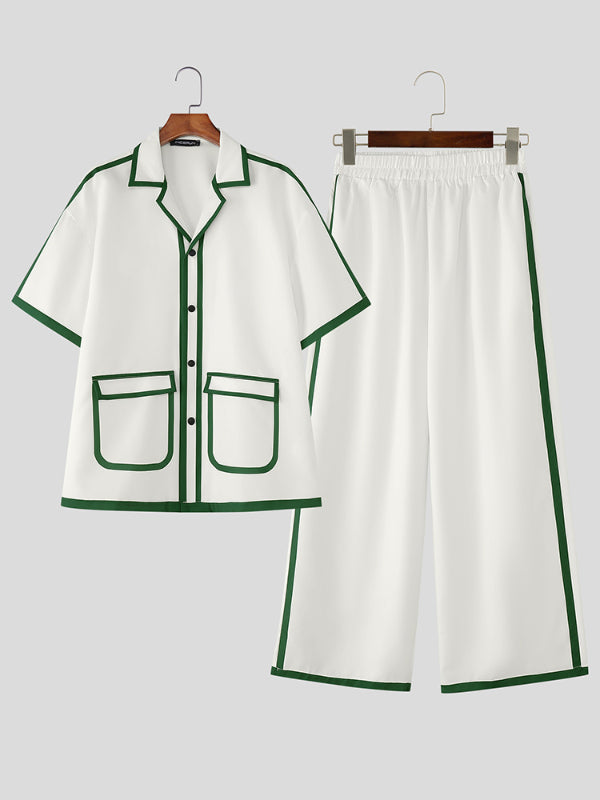 Men's Bold Outline Two Pieces Outfit SKUL15188