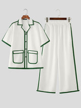 Men's Bold Outline Two Pieces Outfit SKUL15188