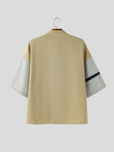 Men's Contrast Stripe Long Sleeve Shirt SKUL29583