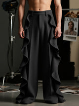 Men's Ruffled Patchwork Casual Pant SKUL29560