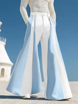 Men's Color Block Wide Leg Casual Pant SKUL36782