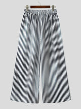 Mens Striped Wide-Leg Casual Pant SKUL10698