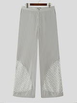 Men's Sheer Mesh Patchwork Casual Pant SKUL22211