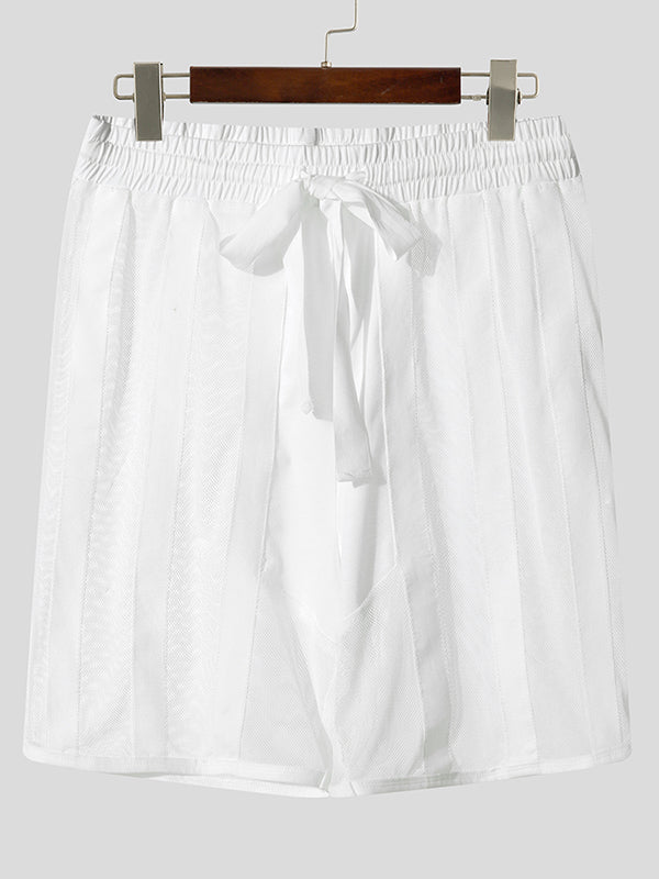 Men's Sheer Striped Casual Short SKUL10614