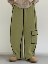 Mens Textured Loose Hollow-Out Casual Pant SKUL17050