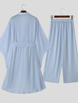 Men's Loose Waist Casual Two Pieces Outfit SKUL39011