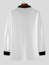 Mens Digital Print Reflective Long Sleeve T-Shirt SKUK79407