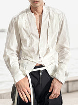 Mens Deconstructed Sash Long Sleeve Shirt SKUK68492