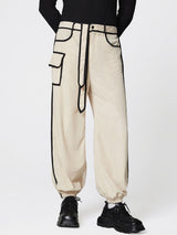 Mens Striped Colorblock Casual Pant SKUL20522