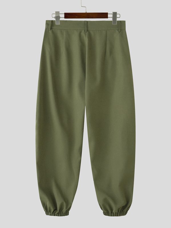 Men's Split Design Button Casual Pant SKUL43921