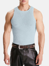 Mens Minimalist Hollow-Out Sleeveless Tank SKUK93629