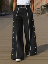 Men's Colorblock Textured Casual Pant SKUL26076