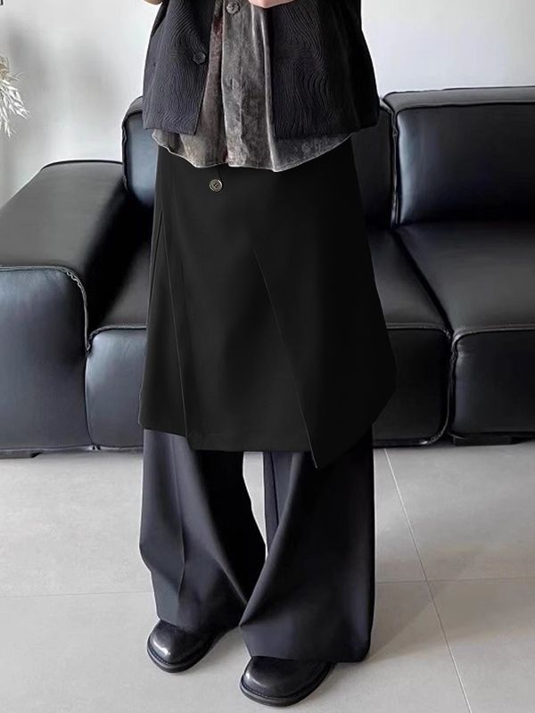 Men's Deconstructed Multi Button Slit Skirt SKUL51919