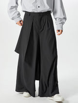 Mens Irregular Layered Design Wide Leg Pants SKUK16947