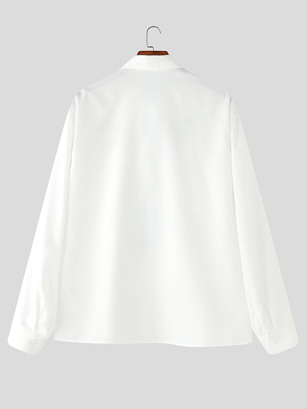 Mens Graffiti Print Long Sleeve Shirt SKUL07655