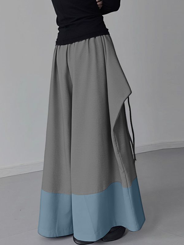 Men's Contrast Wide Leg Casual Pant SKUL51056