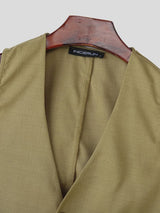 Men's Solid Color Pleated Skirt Two Pieces Outfit SKUL41268