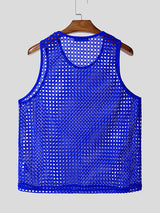 Mens Hollow-Out Mesh Sleeveless Tank SKUL19134
