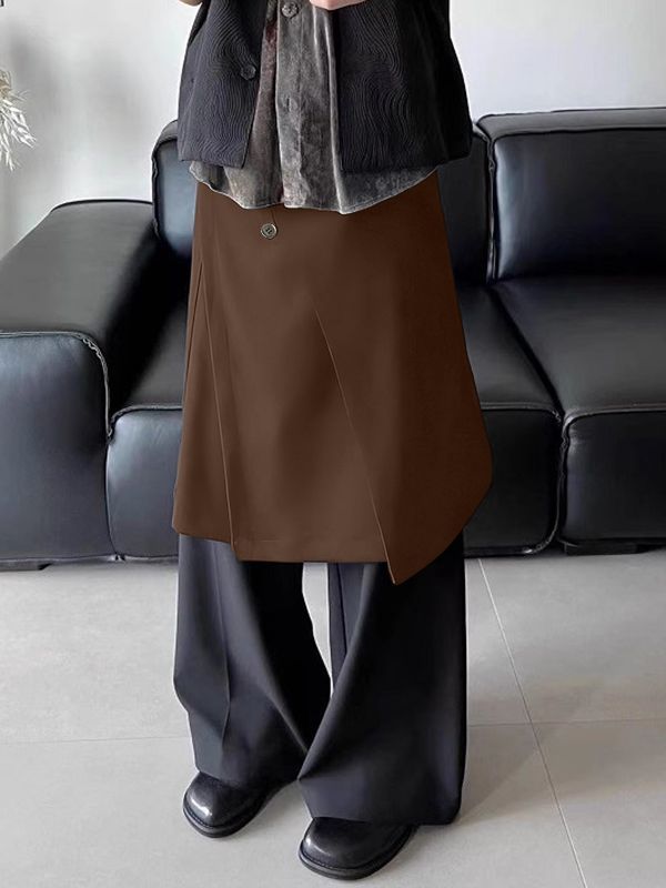 Men's Deconstructed Multi Button Slit Skirt SKUL51919