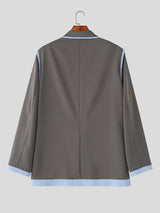 Men's Bold Colorblock Outline Blazer SKUL27442