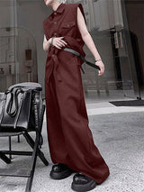 Men's Solid Color Casual Two Pieces Outfit SKUL26990