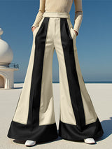 Men's Colorblock Flared Casual Pant SKUL25978