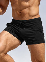 Men's Summer Casual Beach High-Elastic Slim Fit Drawstring Short Short SKUL66985