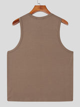 Men's Floral Embroidered Casual Tank SKUL20218