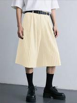 Men's Solid Texture Casual Short SKUL23771