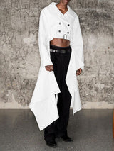 Men's Back Tail Cropped Long Sleeve Blazer SKUL32974