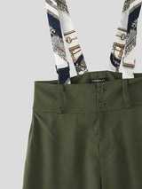 Men's Japanese Workwear High Waist Detachable Suspender Jumpsuit SKUL63182