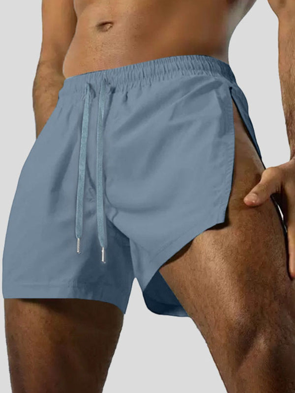 Men's Solid Color Split Casual Short SKUL28269