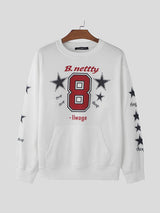 Mens Digital Print Pullover Long-Sleeve Hoodie SKUK78477