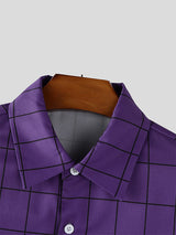 Men's Plaid Casual Sleeveless Shirt SKUL21346