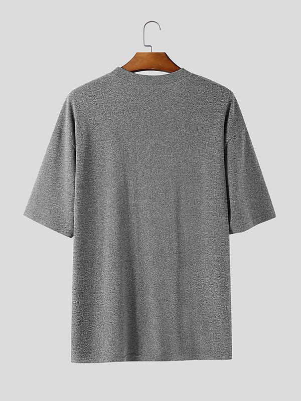 Men's Cartoon Puppy Embroidered Short Sleeve T-Shirt SKUL38902