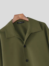 Men's Solid Color Casual Long Sleeve Jacket SKUL41271