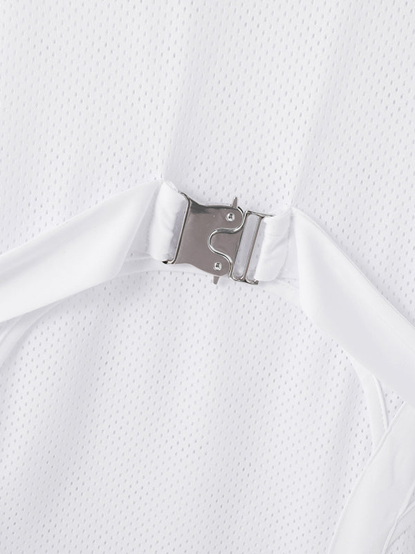 Mens Solid Color Breathable Mesh Casual Tank SKUL02147