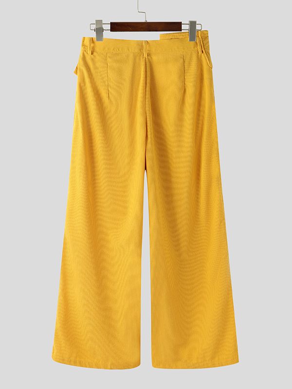 Men's Deconstructed Layered Wide Leg Casual Pant SKUL48797