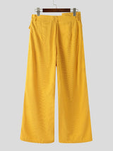 Men's Deconstructed Layered Wide Leg Casual Pant SKUL48797