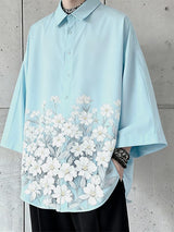 Men's Floral Print Long Sleeve Shirt SKUL48860