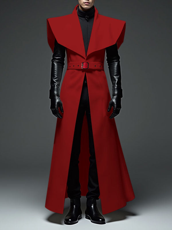 Mens Solid Color Oversized Long Cardigan SKUL04120