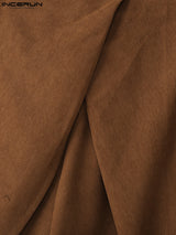 Mens Solid Color Asymmetric Ruched Pant SKUL06500